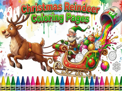 Spiel Christmas Reindeer Coloring Pages