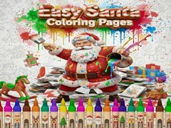 Spiel Easy Santa Coloring Pages