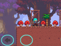 Spiel The Blue-Haired Warrior vs the Red Mushroom Monsters