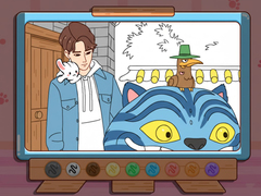 Spiel Coloring Book: Kpop Jinu & Blue Tiger