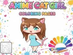 Spiel Anime Cat Girl Coloring Pages