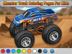 Spiel Monster Truck Coloring Pages For Kids