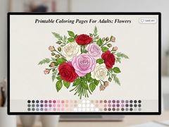 Spiel Printable Coloring Pages For Adults Flowers