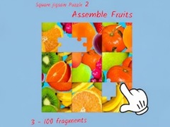 Spiel Square jigsaw Puzzle 2 - Assemble Fruits