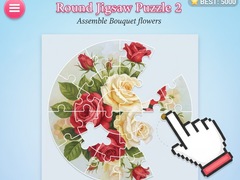 Spiel Round jigsaw Puzzle 2 - Assemble Bouquet flowers