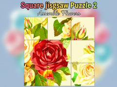 Spiel Square jigsaw Puzzle 2  Assemble Flowers