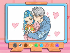 Spiel Coloring Book: Kpop Valentine's Day