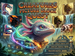Spiel Creatures Picture Block Quest