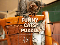Spiel Funny Cats Puzzle