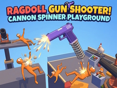 Spiel Ragdoll Gun Shooter! Cannon Spinner Playground