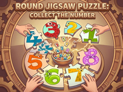 Spiel Round jigsaw Puzzle - Collect the Number