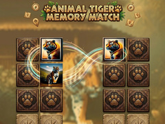 Spiel Animal Tiger Memory Match