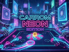 Spiel Carrom Neon Edition