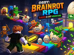 Spiel Obby: Brainrot RPG Slasher & Loot Adventure