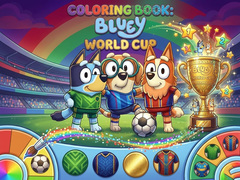 Spiel Coloring Book: Bluey World Cup