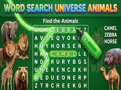 Spiel Word Search Universe Animals