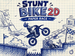 Spiel Stunt Bike 2D Paper Race