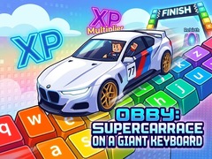 Spiel Obby: Supercar Race on a Giant Keyboard