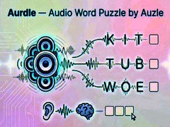Spiel Aurdle — Audio Word Puzzle by Auzle