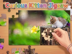 Spiel Curious Kitten Jigsaw