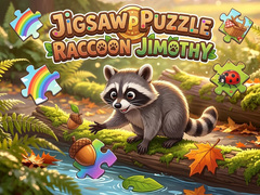 Spiel Jigsaw Puzzle: Raccoon Jimothy 
