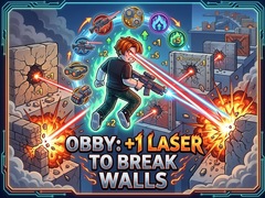 Spiel Obby: +1 Laser to Break Walls