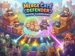 Spiel Merge Cats Defender: Meow Guardians