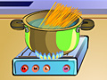 Spiel Cooking spaghetti with tuna