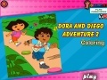 Spiel Dora and Diego Adventure Coloring 2