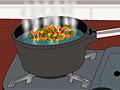 Spiel Cooking vegetable salad