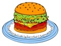 Spiel Online coloring Hamburger